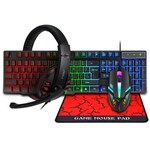 ONIKUMA B90 Cat Ear Kids Wireless Gaming Headset LED Lights Up BT Headphones with Line Wire for Travel PC iPad Tablet