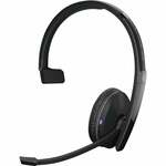 Digitus DA-12201 Over Ear headset Computer Kabel Stereo Zwart-zilver Volumeregeling