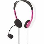 PC-Headset | On-Ear | 2x 3,5 mm Connectoren | 2,0 m | Roze