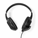 Nedis PC-Headset | On-Ear | Stereo | USB Type-A / USB Type-C | Inklapbare Microfoon | Zwart - CHSTU110BK