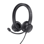 PC-Headset | On-Ear | 2x 3,5 mm Connectoren | 2,0 m | Zwart