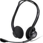 Nedis PC-Headset | Over-Ear | Stereo | 1x 3.5 mm / 2x 3.5 mm | Inklapbare Microfoon | Zwart - CHST210BK