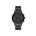 Frank 1967 7FW 0018 Horloge staal/leder zilverkleurig-zwart 42 mm