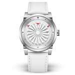 Elysee Herenhorloge EL.98001 Lederen band Zilver