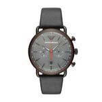 Elysee Herenhorloge EL.80555 Lederen band Zilver