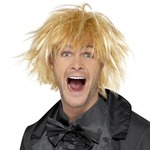 blonde heren pruiken korte rechte laag pruiken voor mannen natuurlijk synthetisch haar pruik voor man mannen guy cosplay anime party kostuum anime herenpruik miniinthebox