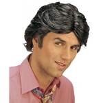Verkleed pruik - Danny - Grease - zwart - heren - Jaren 50 - Coole gast - Carnaval