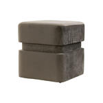 Hocker Jack - lichtgrijs - 44x96x75 cm - Leen Bakker