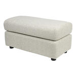 Hocker Felix - taupe - leder Tennessee - 45x123x40 cm - Leen Bakker