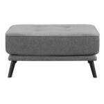 Hocker Collin - cognac - stof Preston - 46x78x78 cm - Leen Bakker