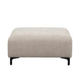 Hocker Collin - velvet - donkergroen - 46x78x78 cm - Leen Bakker