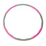 0 7 kg 6-sectie Fitness verwisselbare spons schuim hoelahoep voor Adult(Magenta)