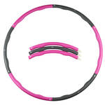 Matchu Sports Fitness hoelahoep 1.5kg roze - Roze/grijs - ؠ100cm