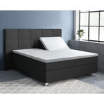 Primaviera Deluxe Splittopper Satijn Hoeslaken Antraciet 180 x 220