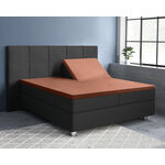 Primaviera Deluxe Splittopper Satijn Hoeslaken Taupe 180 x 200
