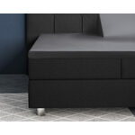Primaviera Deluxe Topper Satijn Hoeslaken Antraciet 140 x 200