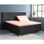 Primaviera Deluxe Topper Satijn Hoeslaken Antraciet 180 x 200