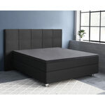 Primaviera Deluxe Topper Satijn Hoeslaken Zwart 160 x 220