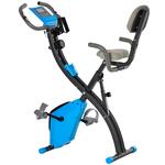 Hometrainer - Opvouwbaar - Mini Fietsapparaat - Fitness - Fietstrainer met LCD-display - metaal - zwart 39 x 40 x...