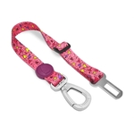 Morso honden autogordel gerecycled lipstick roz (40-65X2,5 CM TOT 80 KG)