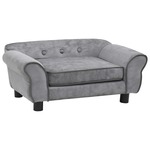 Hondenbank 72x45x30 cm pluche crmekleurig