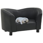 Hondenmand 90x53x30 cm stof donkergrijs