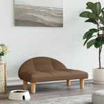 Hondenmand 90x53x30 cm fluweel lichtgrijs