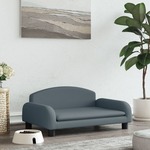Hondenmand 70x45x30 cm fluweel blauw
