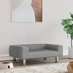 Hondenmand 66x40x45 cm fluweel zwart