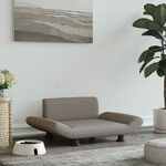 Hondenmand 70x45x28 cm stof donkergrijs