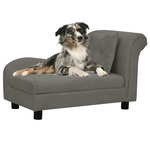 Hondenmand 70x48x22 cm fluweel zwart