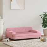 Hondenbank 69x49x40 cm pluche grijs
