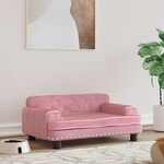 Enchanted hondenmand / sofa constantine zilverkleurig (86,5X58,5X39,5 CM)