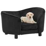 VidaXL Hondenbank 69x49x40 cm pluche bruin