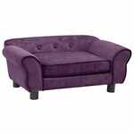 Hondenmand 70x45x26,5 cm fluweel roze