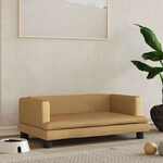 Hondenmand 60x40x30 cm fluweel zwart