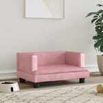 Hondenmand 80x45x30 cm fluweel bruin