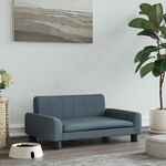 Hondenbank 67x47x36 cm pluche grijs