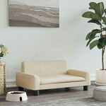 Hondenbank 67x47x36 cm pluche zwart