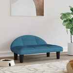 Hondenmand 70x52x30 cm fluweel zwart