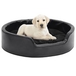 Hondenmand 95x55x30 cm fluweel bruin