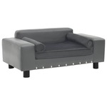 Hondenmand 95x55x30 cm fluweel crmekleurig