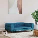 Hondenmand 79x70x19 cm pluche en kunstleer zwart