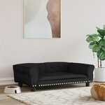 Hondenbank 69x49x40 cm pluche donkergrijs