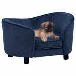 Hondenmand 99x89x21 cm pluche en kunstleer zwart en grijs