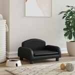 Hondenbank 69x49x40 cm pluche zwart