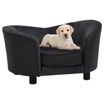 VidaXL Hondenbank met lade 75x50x38 cm pluche bruin