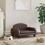 Hondenmand 70x45x30 cm kunstleer cappuccinokleurig