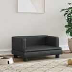 Hondenmand 70x45x30 cm kunstleer grijs