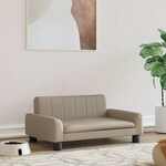 Hondenmand 60x40x30 cm kunstleer grijs
